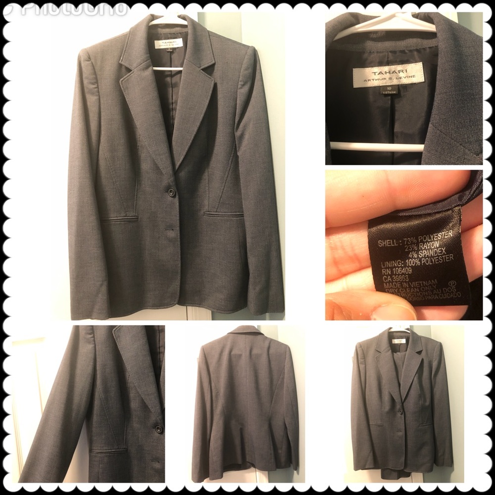 Tahari jacket/blazer & pant suit set